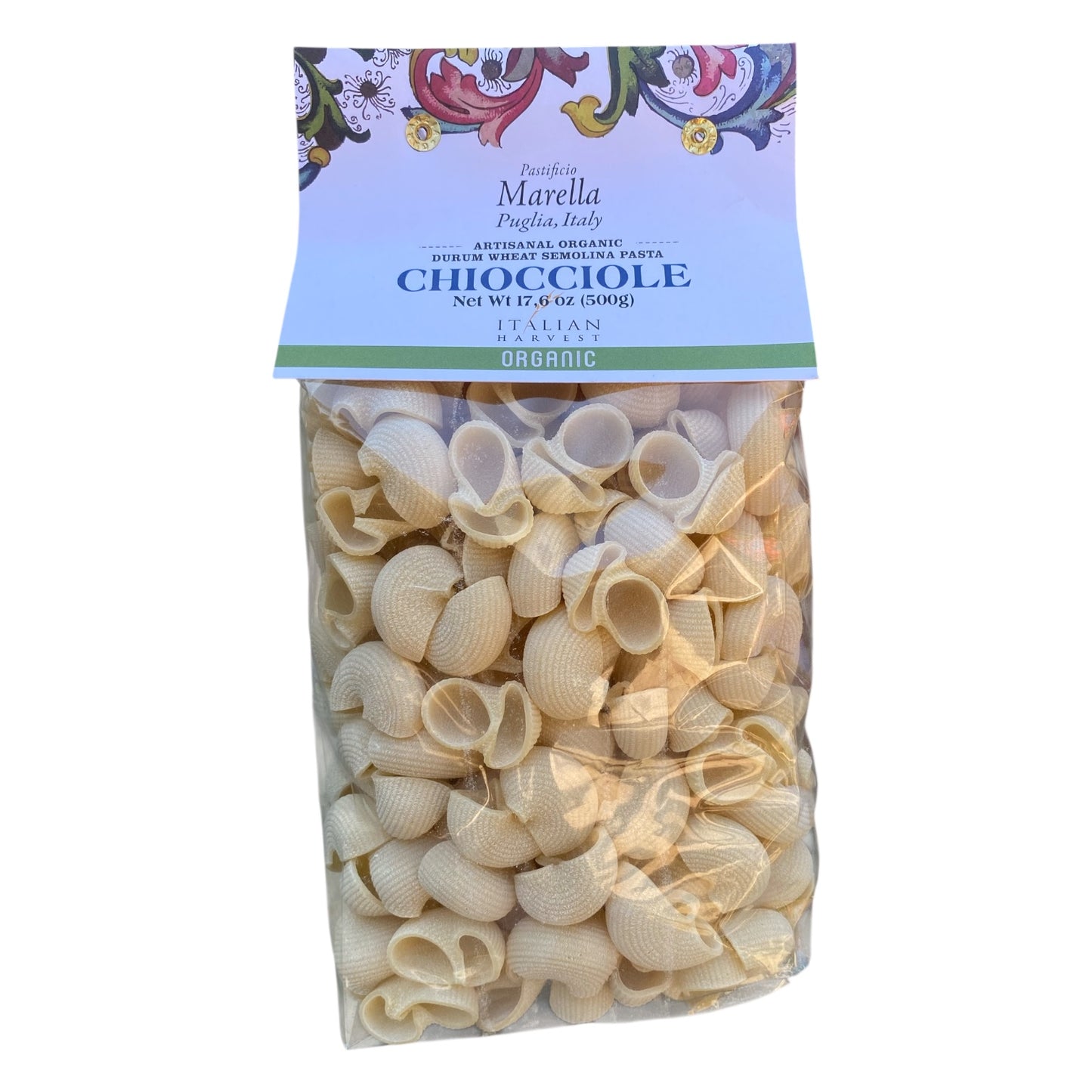 *NEW PACKAGING* Chiocciole Shells by Marella: Organic, 1.1 lb, 10/CS