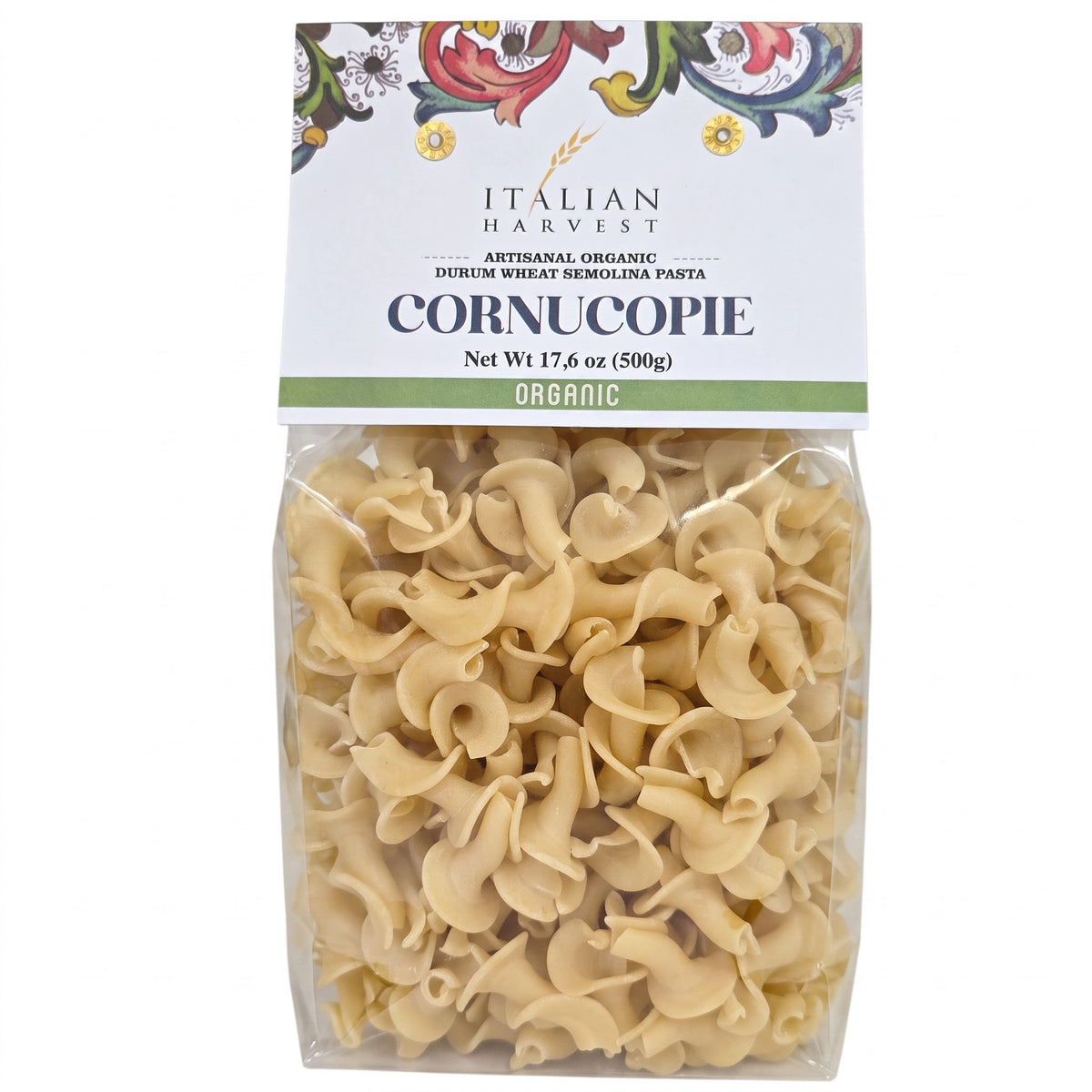 Cornucopie, by Italian Harvest, Organic, 1.1 lb (500 g), 12/CS