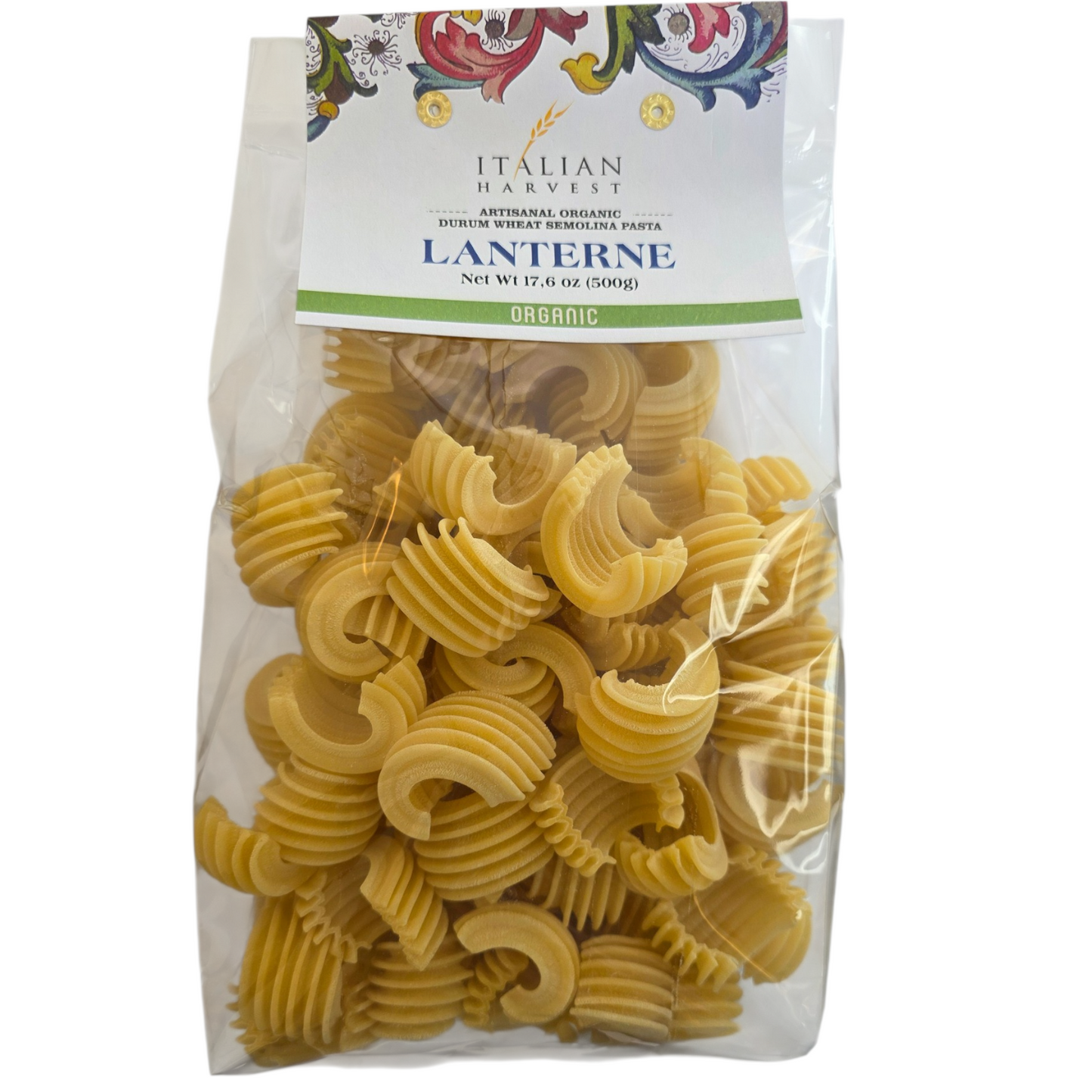 NOW UNDER "ITALIAN HARVEST" BRAND *NEW PACKAGING & UPC* Lanterne by Marella: Organic, 1.1 lb, 8/CS