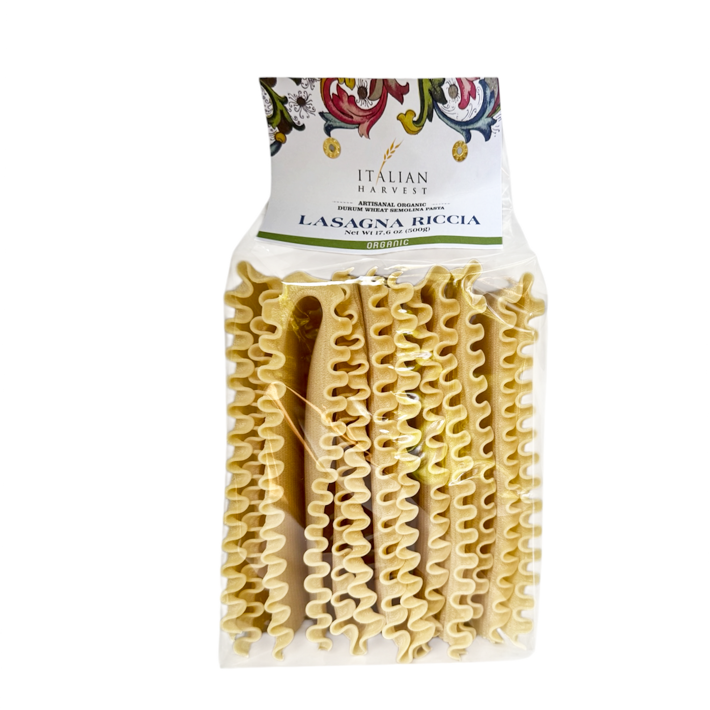 *NEW CASE PACK, PACKAGING & UPC* Lasagna Riccia (Curly Lasagna) by Marella: Organic, 1.1 lb, 10/CS