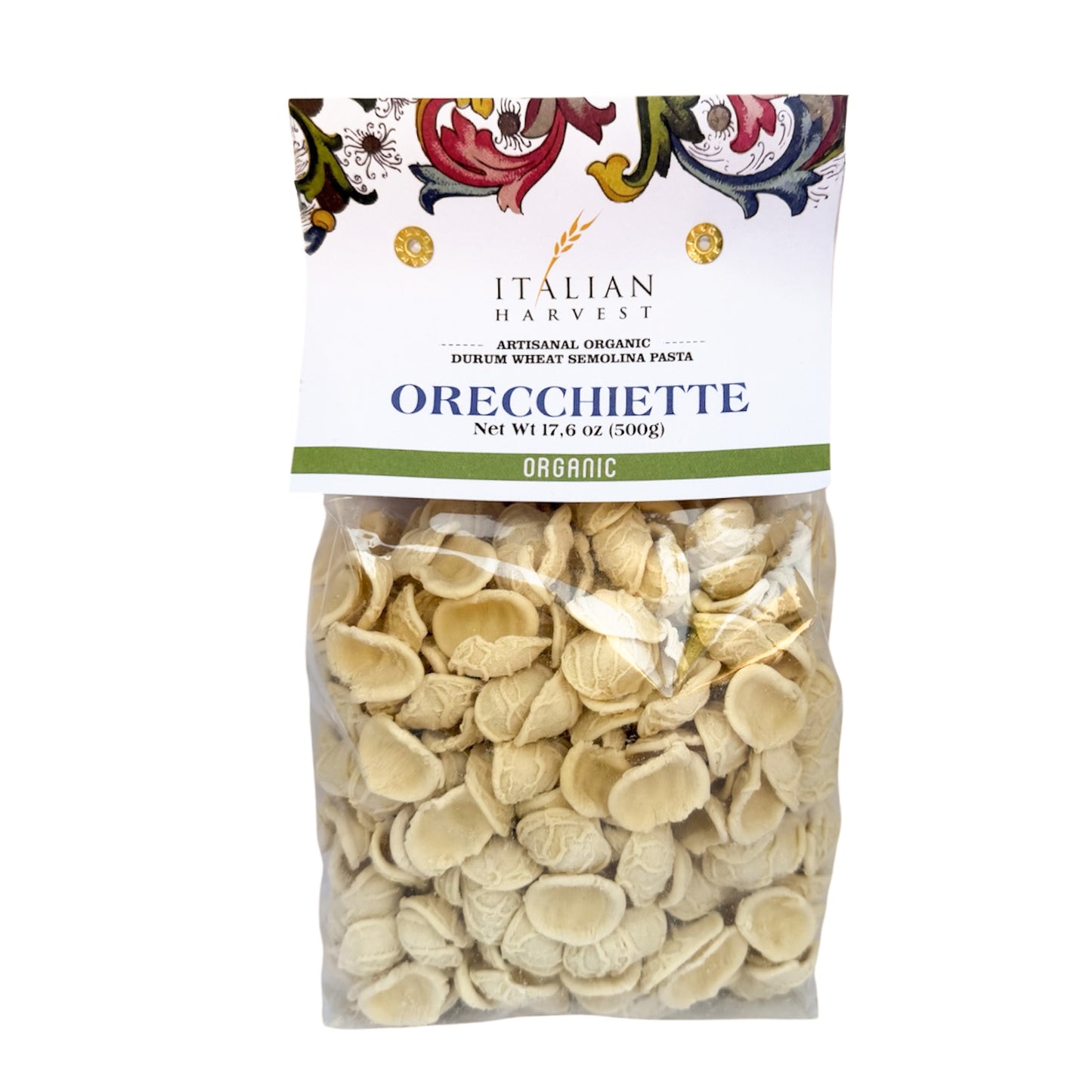 *NEW CASE PACK, PACKAGING & UPC* Orecchiette Little Ears by Marella, Handmade: Organic, 1.1 lb, 12/CS