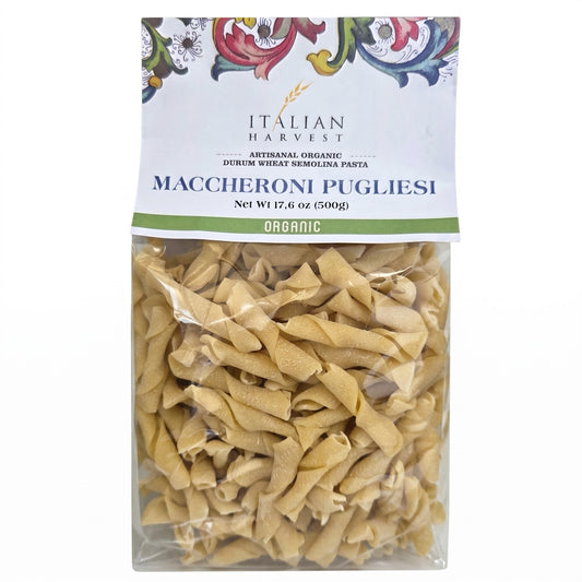 NOW UNDER "ITALIAN HARVEST" BRAND *NEW CASE PACK, PACKAGING & UPC* Maccheroni Pugliesi by Marella: Organic, 1.1 lb, 12/CS