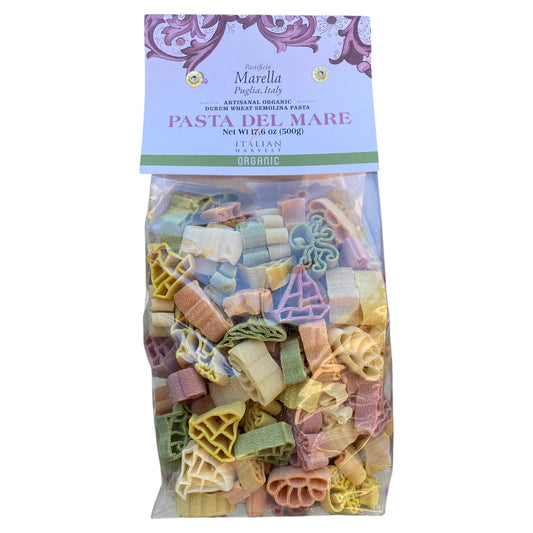 *NEW PACKAGING* Pasta del Mare Sea Theme by Marella: Organic, 1.1 lb, 12/CS