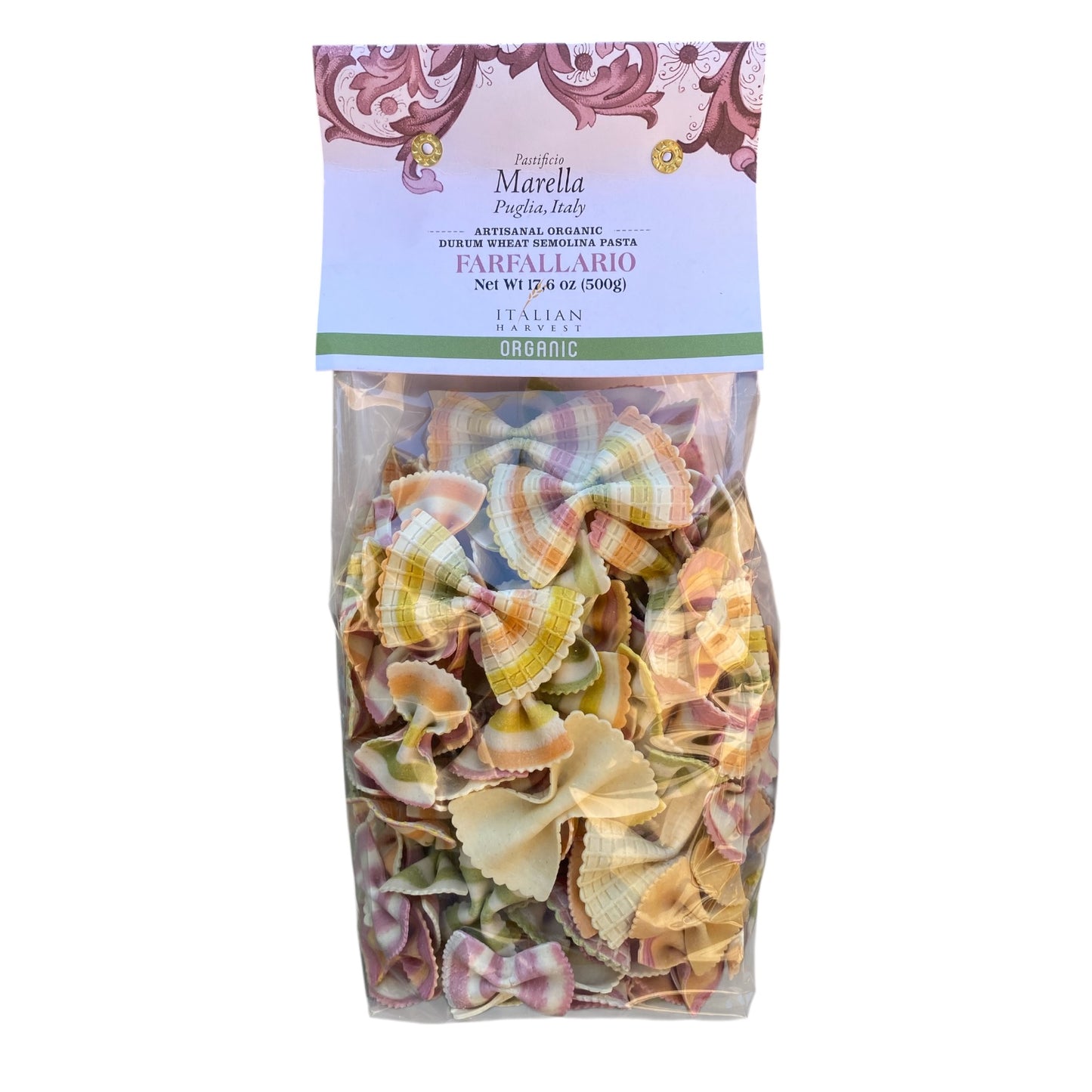 *NEW PACKAGING* Farfallario Bowties by Marella: Organic, 1.1 lb, 10/CS
