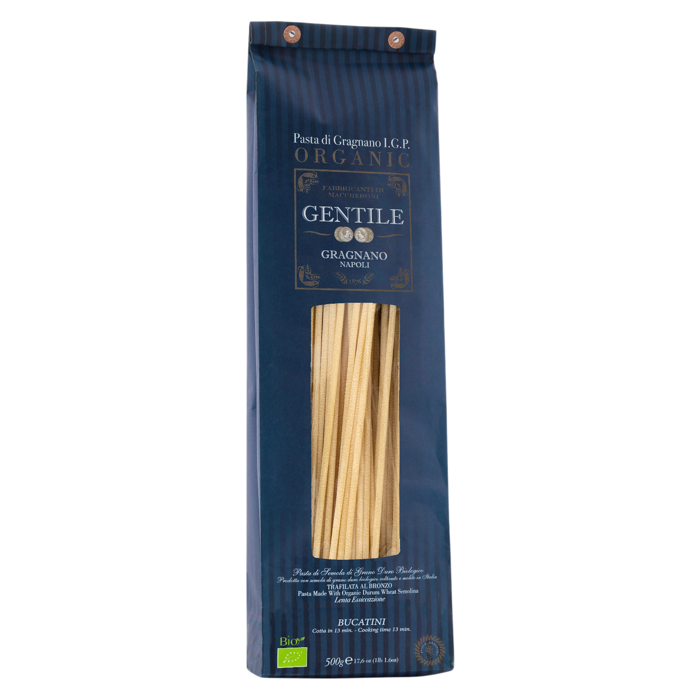 **OUT OF STOCK** Bucatini by Gentile: Organic, 1.1 lb, 12/CS *ETA PENDING*