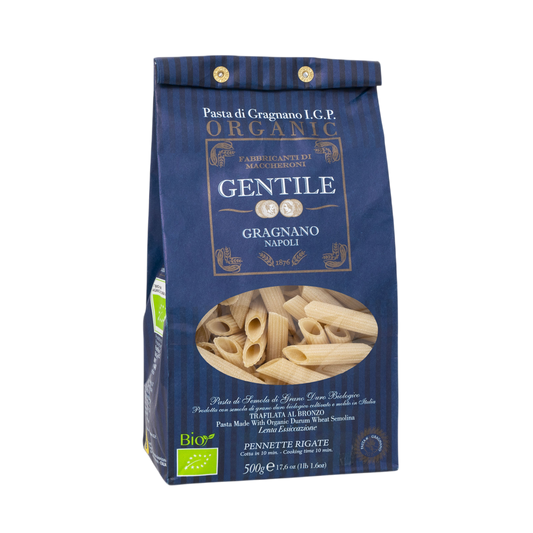 Pennette Rigate (Small Penne) by Gentile: Organic, 1.1 lb, 12/CS*