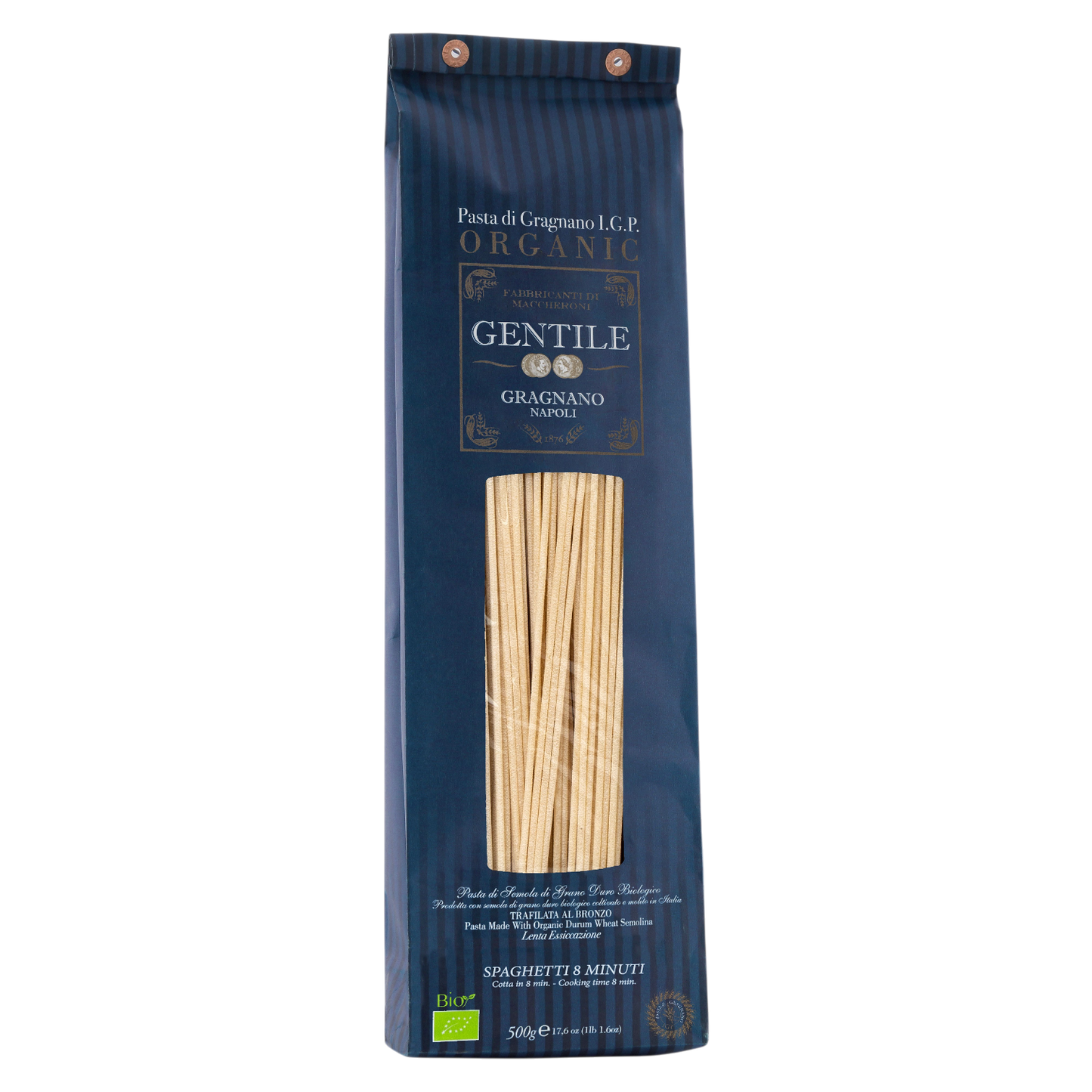 Spaghetti, Gragnano Pasta IGP by Gentile: Organic, 1.1 lb, 12/CS