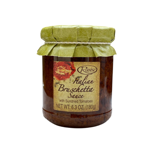 NEW! Italian Bruschetta Sauce with Sundried Tomatoes by Ranise, 6.3 oz, 12/CS