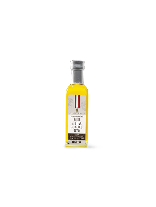 *SPECIAL* (BEST BY 11/02/24) "Olio di Oliva al Tartufo Nero" Olive Oil with Black Truffle flavor by Savini Tartufi, 8.45 oz, 6/CS