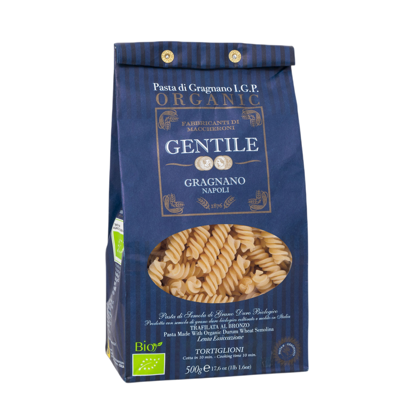 Tortiglioni by Gentile: Organic, 1.1 lb, 12/CS