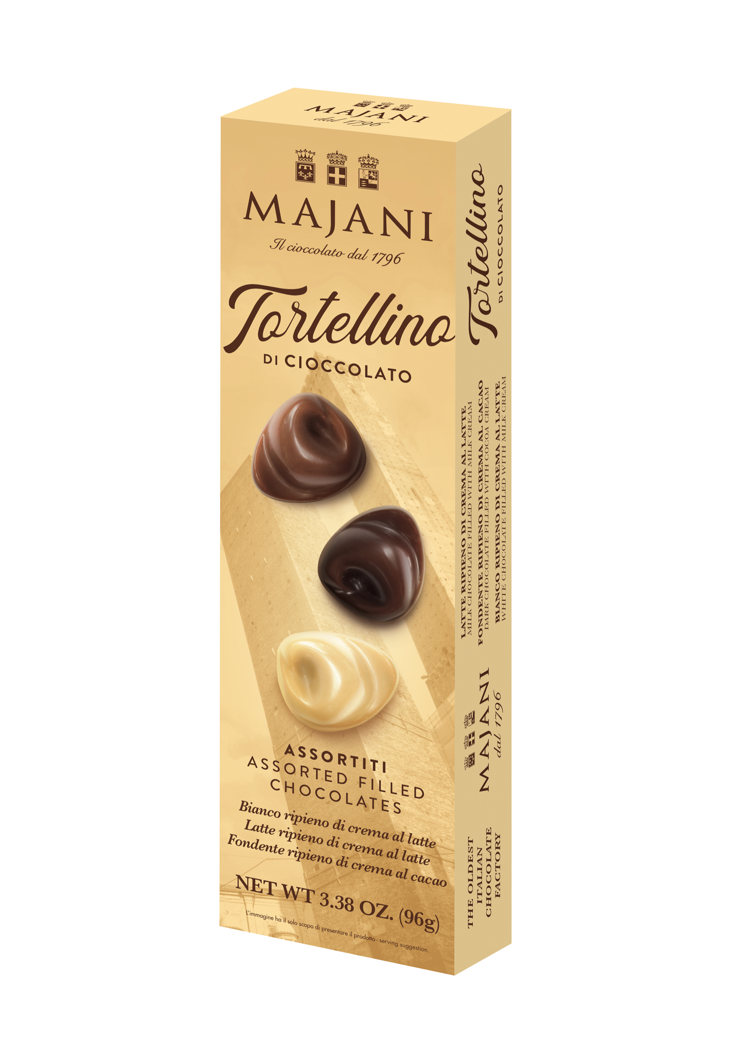 *1 UNIT LEFT* Tortellino Tower by Majani, 3.38 OZ, 10/CS *2773/20*
