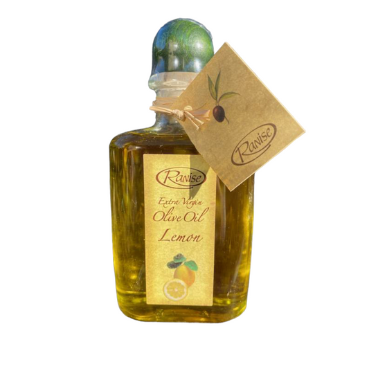 NEW BOTTLE! Ligurian Lemon Infused Extra Virgin Olive Oil by Ranise, 6.76 fl oz, 6/CS