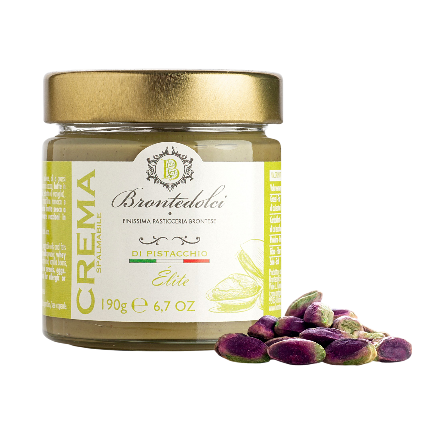 *WHOLESALE PRE-ORDER ONLY* Pistachio Cream Elite - 40% Pistachio by Brontedolci, 6.75 OZ, 12/CS *60002*