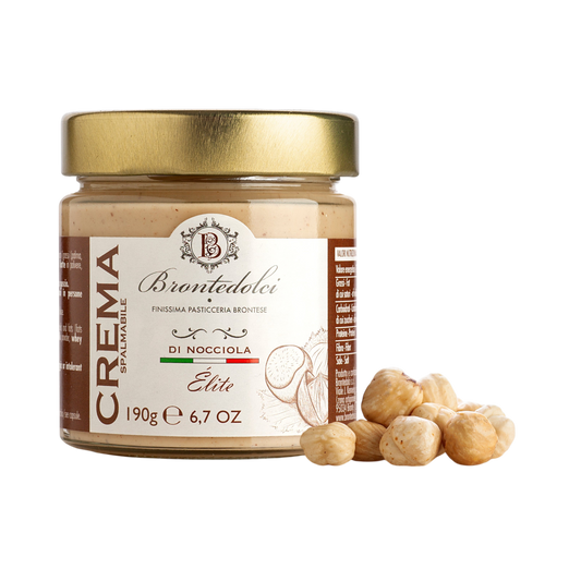 *WHOLESALE PRE-ORDER ONLY* Hazelnut Cream - 40% Hazelnut by Brontedolci, 6.75 OZ, 12/CS *60008*