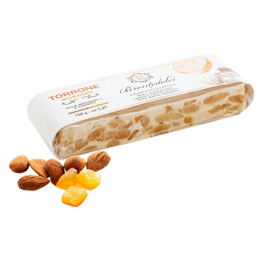 *WHOLESALE PRE-ORDER ONLY* Almond & Orange Peel Torrone by Brontedolci, 5.4 OZ, 12/CS *10024*