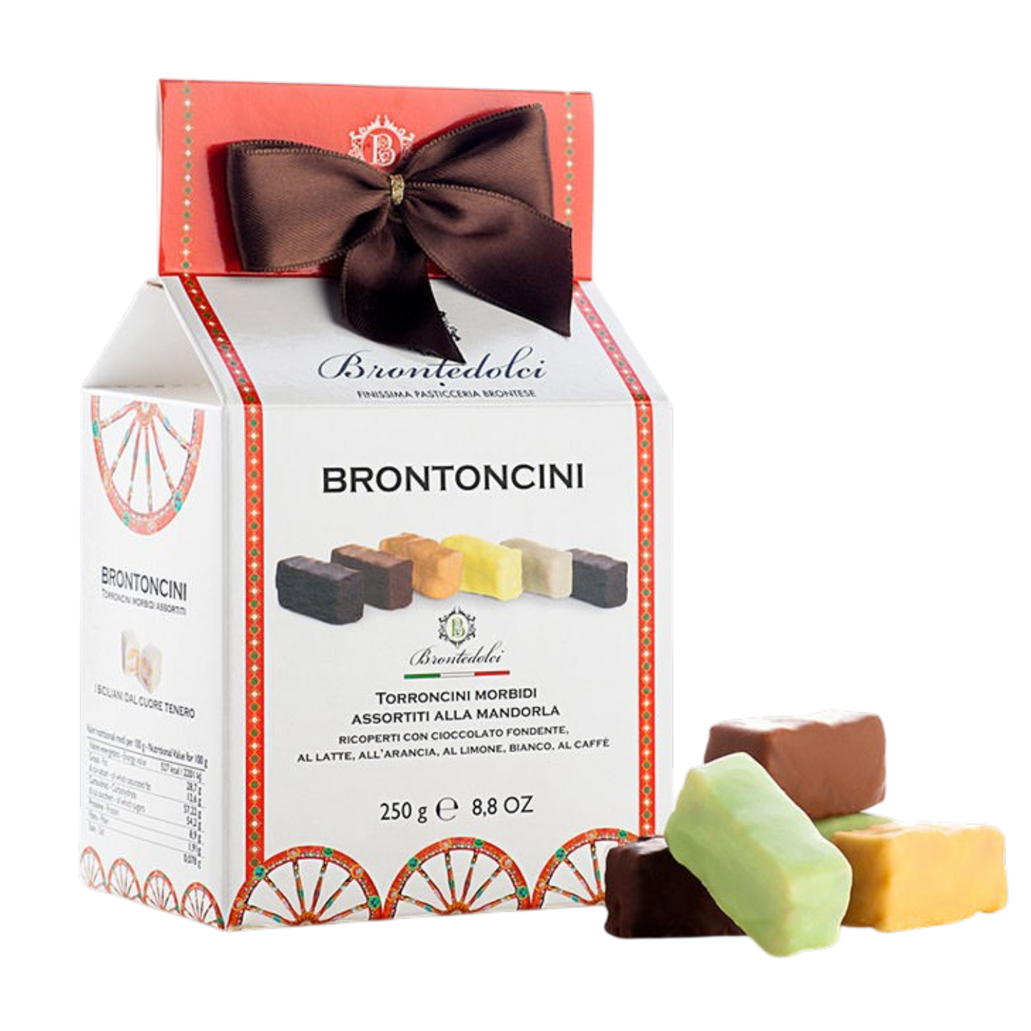 *WHOLESALE PRE-ORDER ONLY* Almond Mini-Nougats (Torroncini) by Brontedolci, 8.8 OZ, 12/CS *10002*