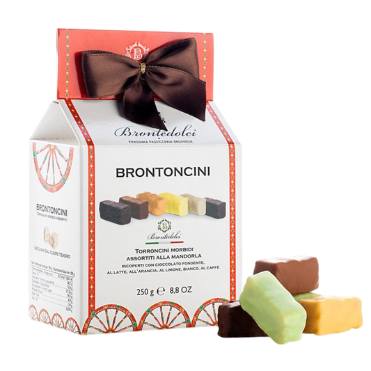 *WHOLESALE PRE-ORDER ONLY* Almond Mini-Nougats (Torroncini) by Brontedolci, 8.8 OZ, 12/CS *10002*