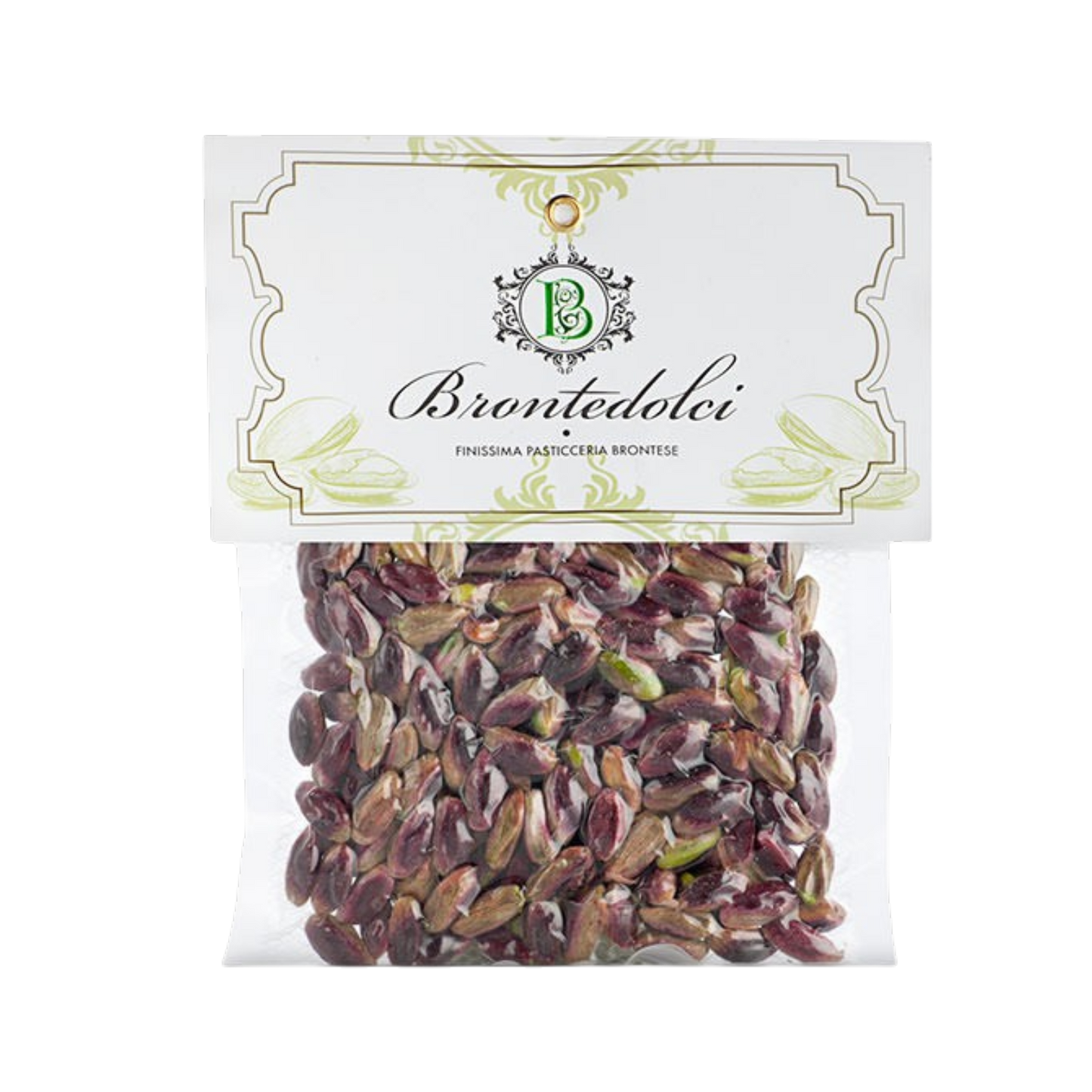 *WHOLESALE PRE-ORDER ONLY* Sicilian Pistachios, Shelled (Vacuum-Sealed) by Brontedolci, 3.5 OZ, 12/CS *12014*