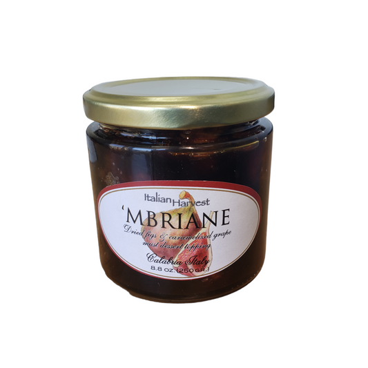 *SPECIAL* (LONG SHELF LIFE) "Mbriane" Dried Figs in Caramelized Grape Must, by Officine Cedri, 8.8 oz (250 GR) (12/CS)