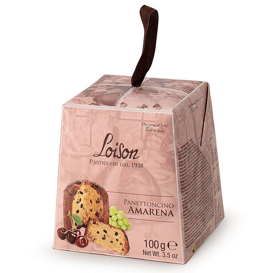 *WHOLESALE PRE-ORDER ONLY* Mini-Panettone Amarena (Cherry) by Loison, 3.5 OZ, 36/CS *9245*