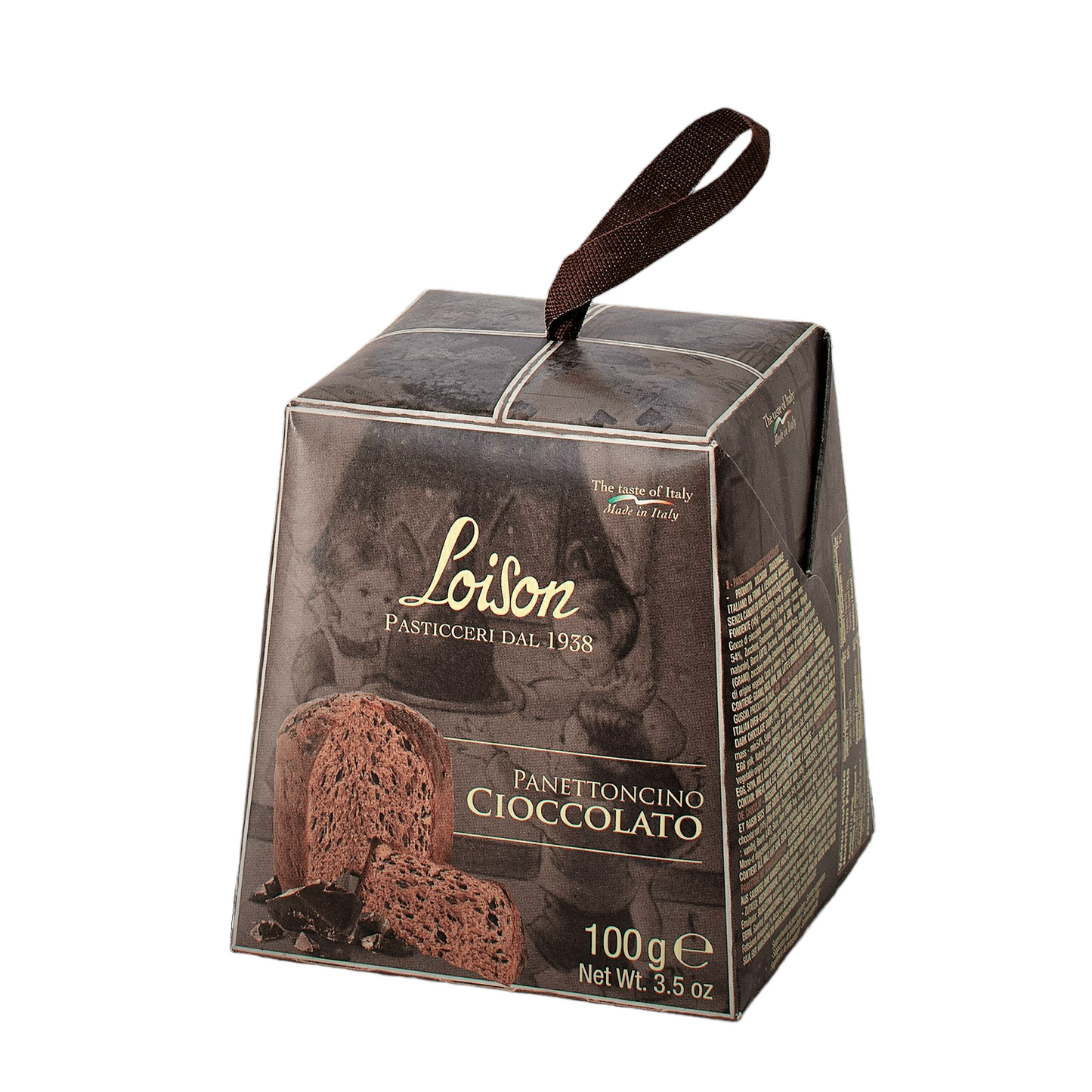 PRE-ORDER ONLY: Mini-Panettone Chocolate by Loison, 3.5 oz (100 g), 36/CS *9119*