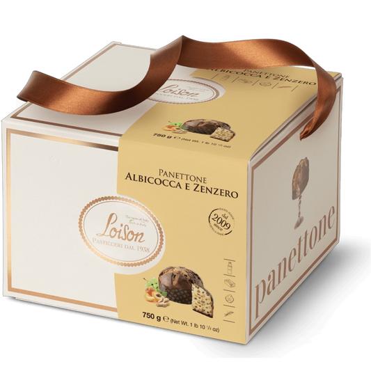 *WHOLESALE PRE-ORDER ONLY* Panettone Apricot & Ginger - Gold Line, by Loison, 1.65 lbs, 6/CS *9286*