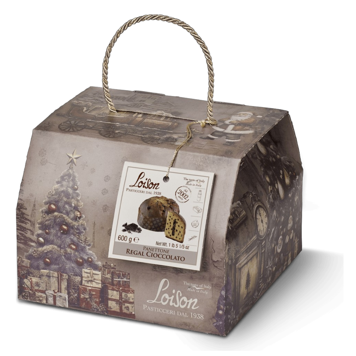*WHOLESALE PRE-ORDER ONLY* Panettone Chocolate - Bacche Line by Loison, 21 OZ, 6/CS *9284*