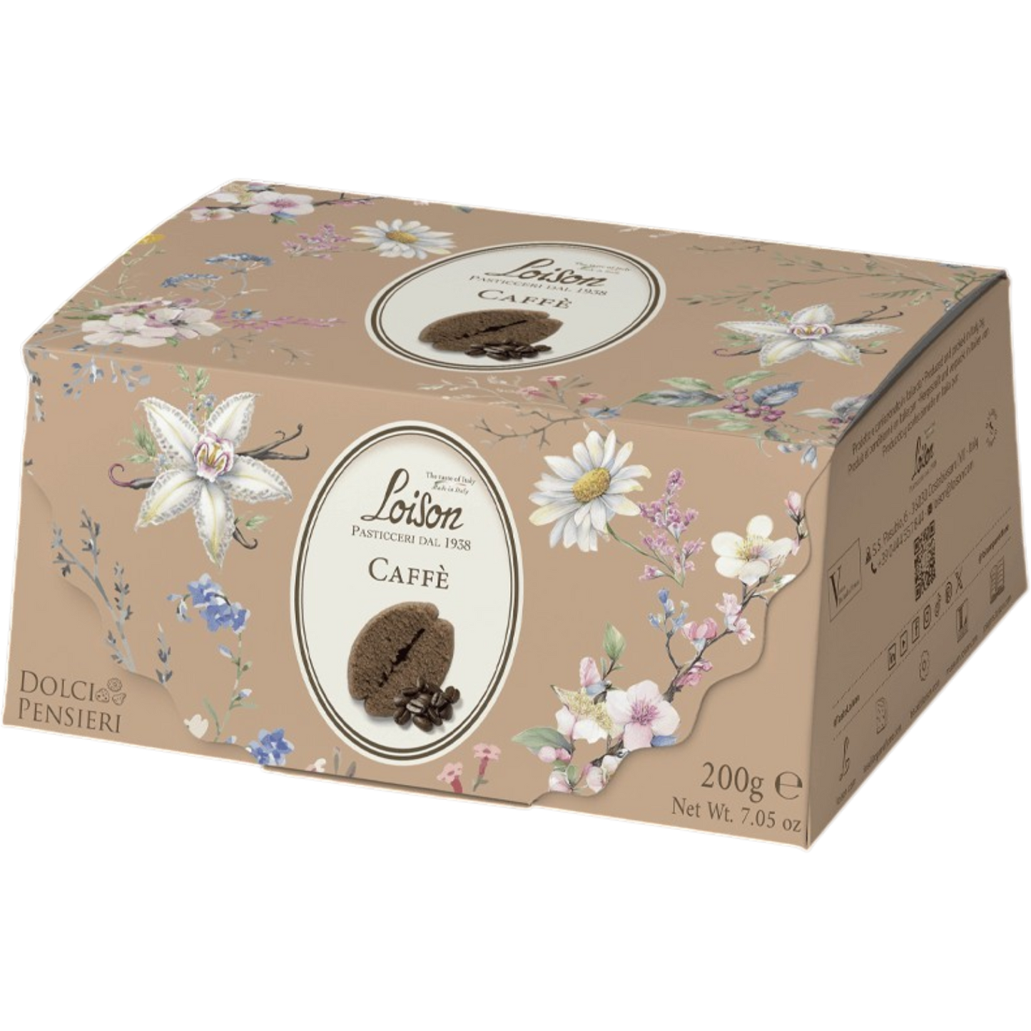 New! Coffee Biscuits in Lingotto Gift Box by Loison, 7.1 oz (12/CS) *1005A*