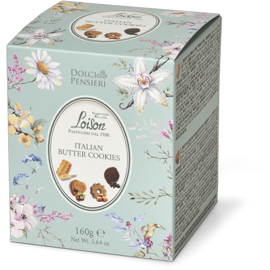 New! Biscuit Assortment: Cacao, Caramel Canastrello, Bacetto & Maraneo in Cubotti Gift Box by Loison, 5.64 oz (12/CS) *1858*