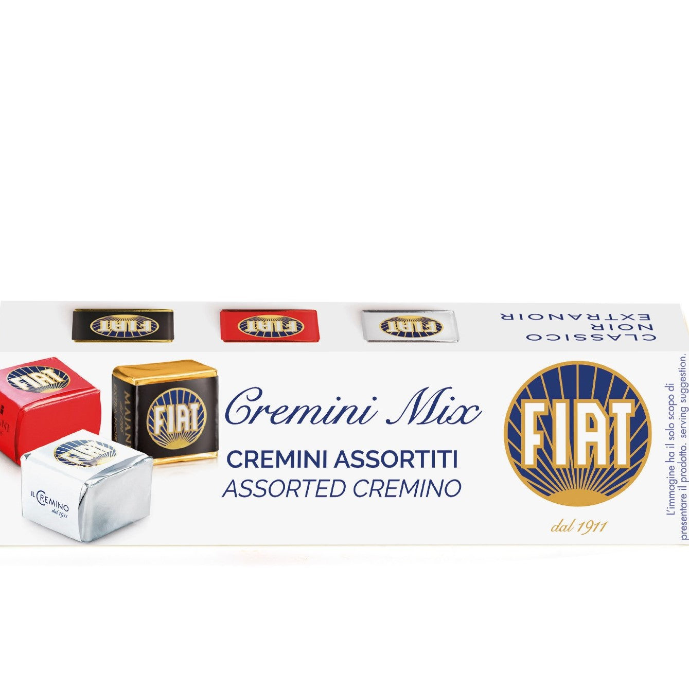 **OUT OF STOCK** FIAT Cremino Chocolate Mix (pack of 4), by Majani, 1.5 oz, 24 in Display Case/CS *ETA 10/28