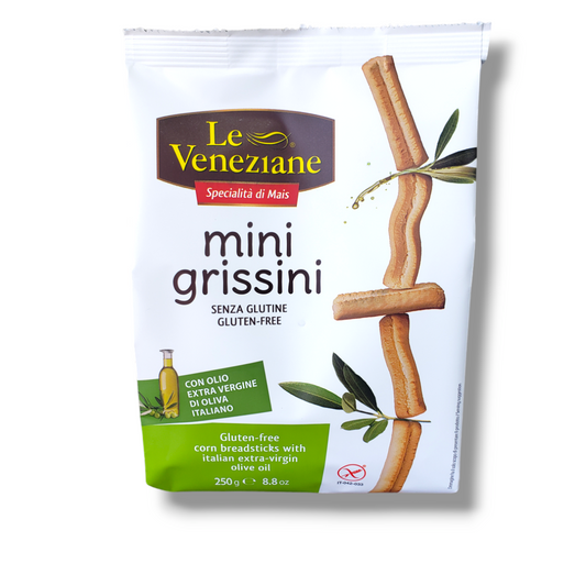 Classic Mini-Grissini Breadsticks (Gluten-Free) by Le Veneziane, 8.8 oz (250g) 8/CS
