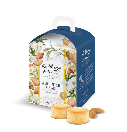 *WHOLESALE PRE-ORDER ONLY* Amaretti Morbidi (Chewy) Classic Soft Biscotti, Suitcase Tuscany, 8.5 OZ, 6/CS *4710*