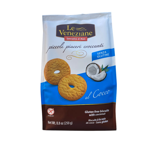 NEW! Gluten-Free Cookies - Coconut by Le Veneziane, 8.8 oz, 9/CS