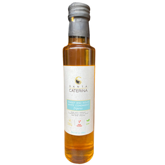 *SPECIAL* (BEST BY 04/2026) White Balsamic Vinegar Dressing - Organic by Santa Caterina, 8.5 oz, 6/CS