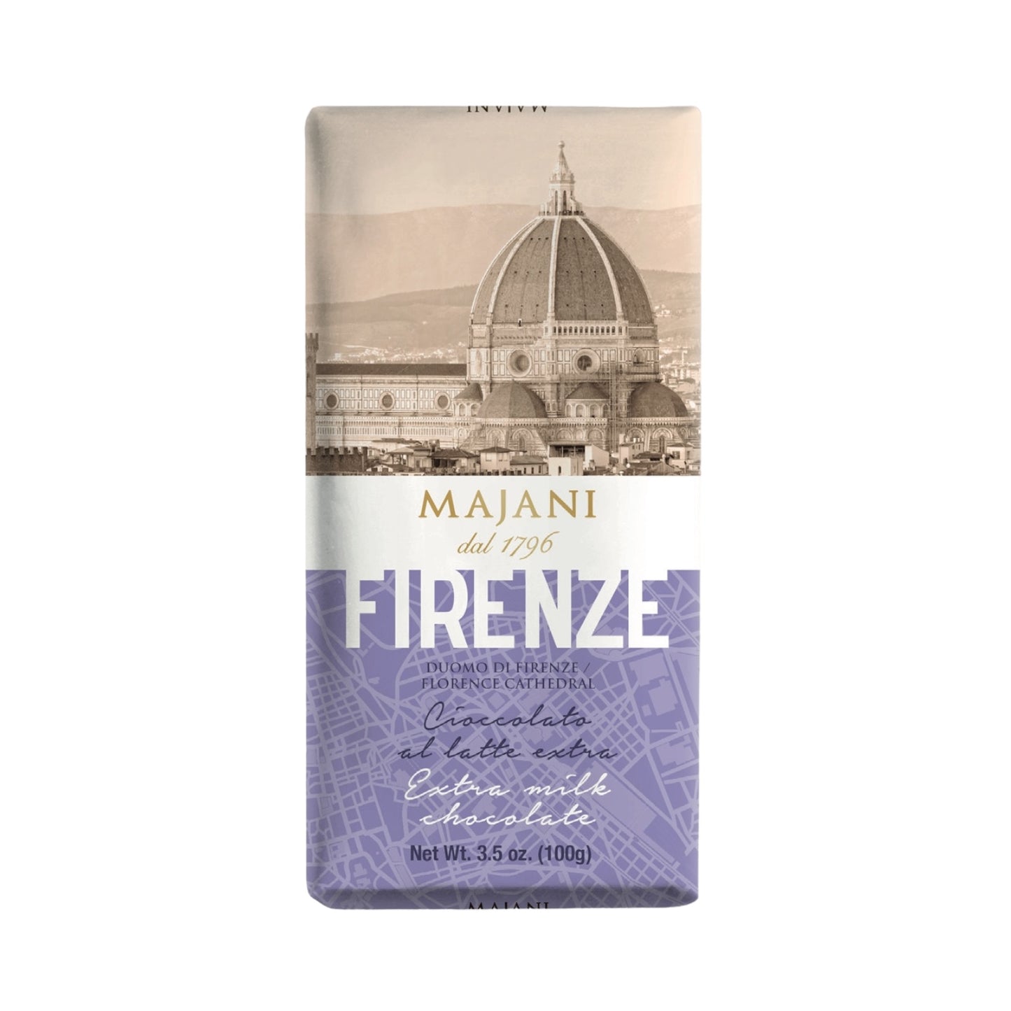 Firenze Milk Chocolate Bar by Majani, 3.5 oz, (100 g), 32/CS *0572*