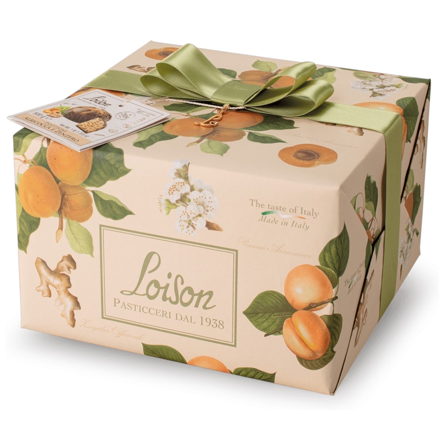 *WHOLESALE PRE-ORDER ONLY* Panettone Apricot & Ginger - Frutta & Fiore, by Loison, 17.6 OZ, 6/CS *9260*