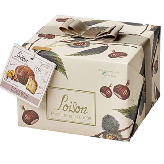 *WHOLESALE PRE-ORDER ONLY * Panettone Marron Glace - Frutta & Fiore by Loison, 21 OZ, 6/CS *9013*