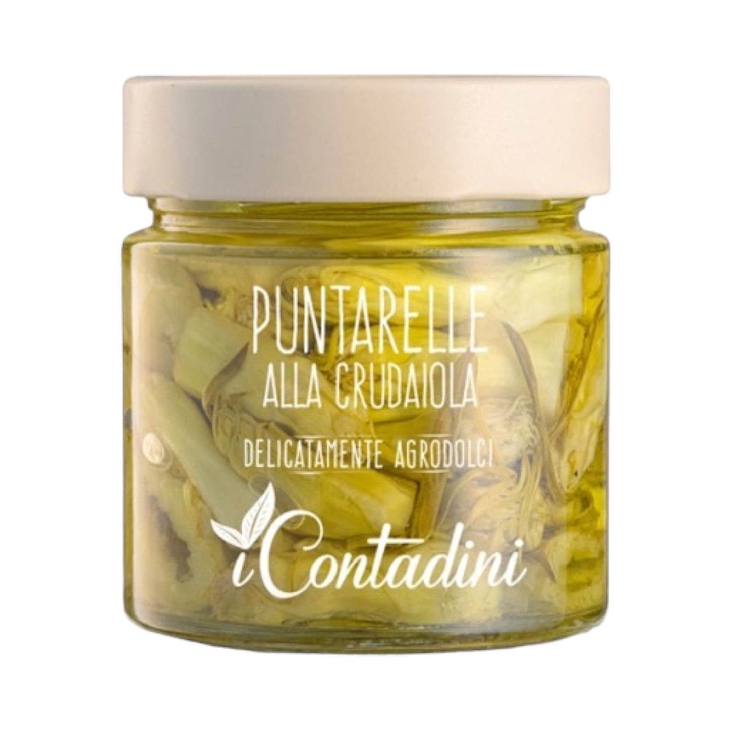 *SPECIAL* BEST BY NOV. 2026*Puntarelle Chicory Shoots-raw in jar by I Contadini, 8.1 oz, 6/CS