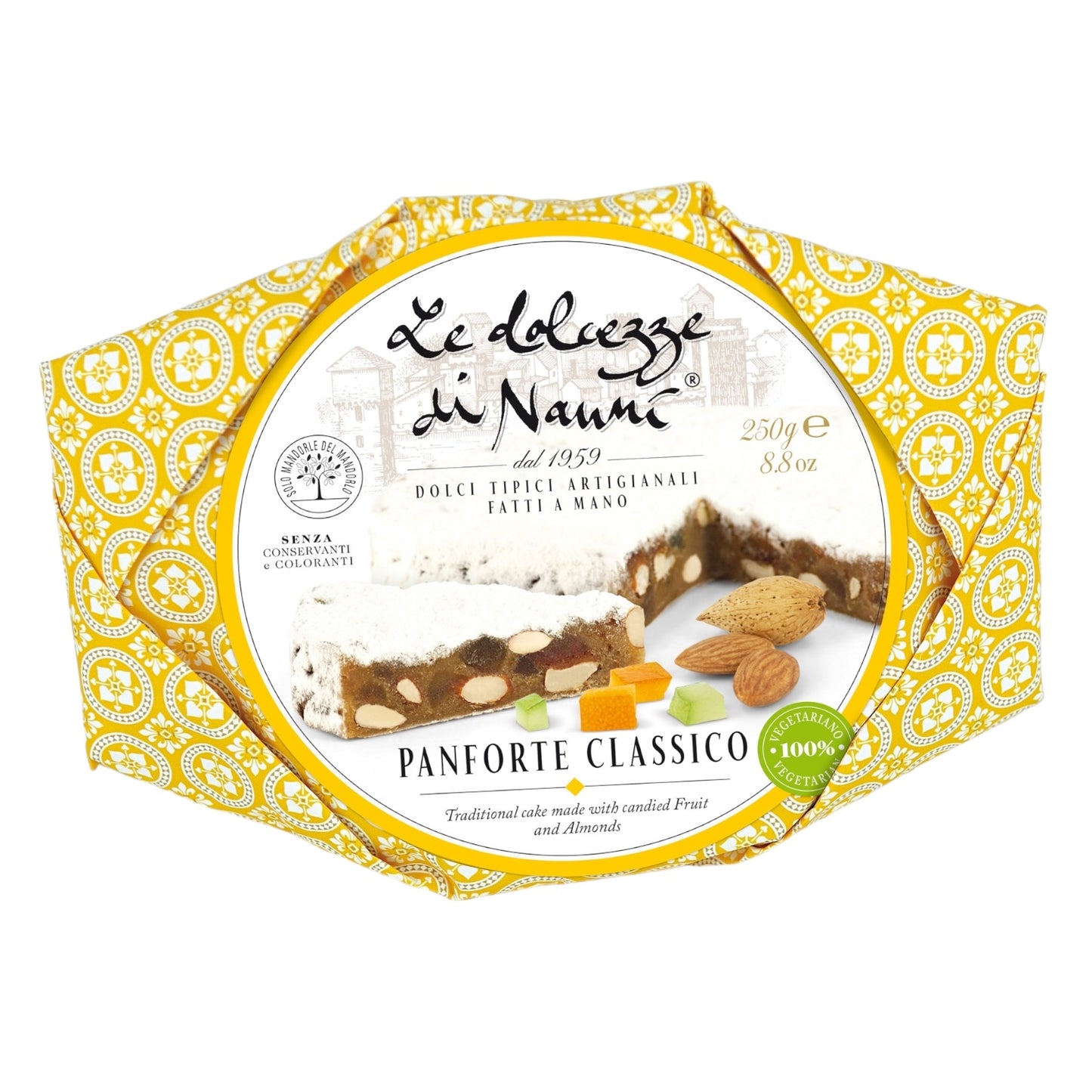 WHOLESALE PRE-ORDER ONLY Classic Panforte Cake by Nanni: Tuscany, 8.8 OZ, 12/CS *91*
