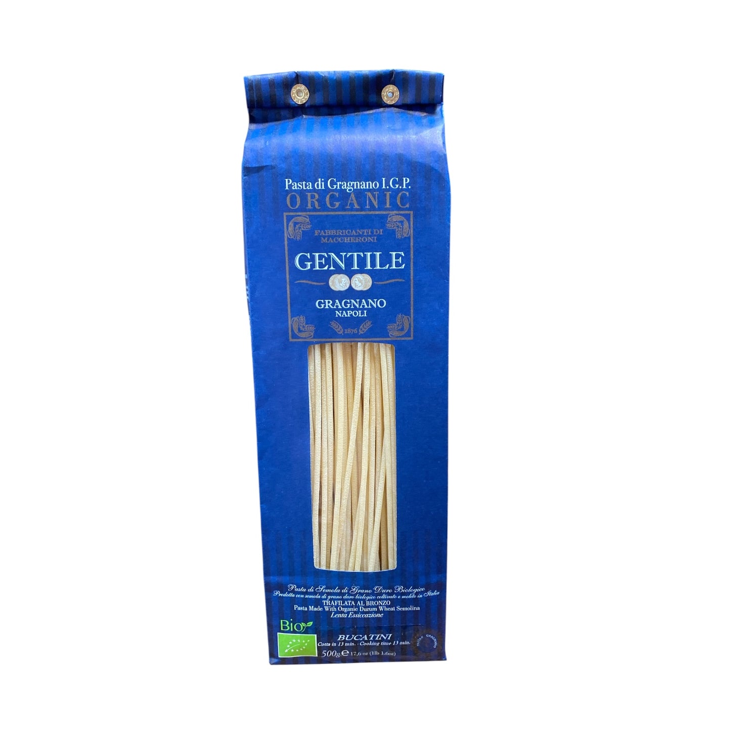 *NEW PACKAGING* Bucatini by Gentile: Organic, 1.1 lb, 12/CS