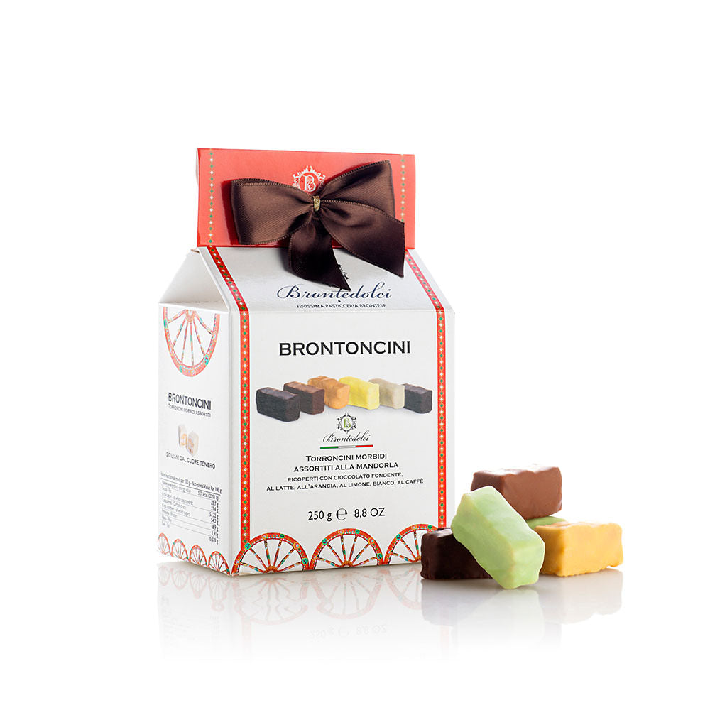 WHOLESALE PRE-ORDER ONLY Almond Mini-Nougats (Torroncini) by Brontedolci, 8.8 OZ, 12/CS *10002* ETA 10/28