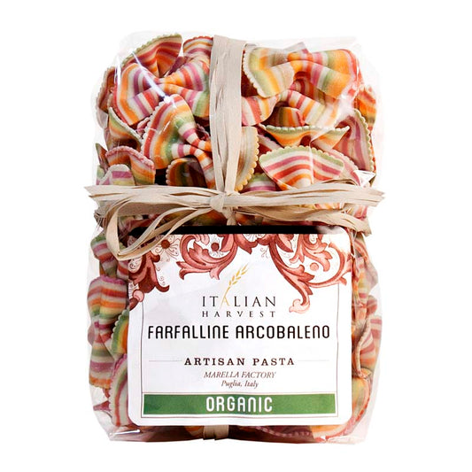 **OUT OF STOCK** Farfalline Arcobaleno Little Rainbow Bowties by Marella: Organic, 8.8 oz, 18/CS *ETA PENDING*