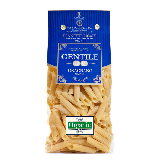 NEW LOWER PRICE! Pennette Rigate (Small Penne) by Gentile: Organic, 1.1 lb, 12/CS