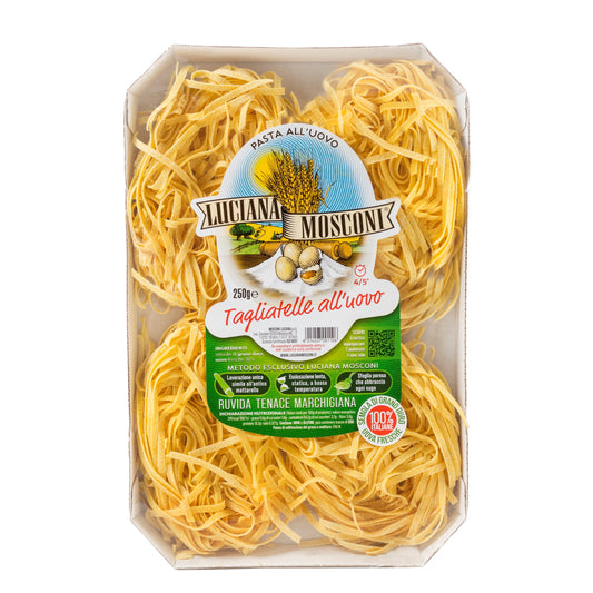 *SPECIAL* (BEST BY 04/30/26) Tagliatelle Nest, Egg Pasta, by Luciana Mosconi, 8.8 oz, 12/CS
