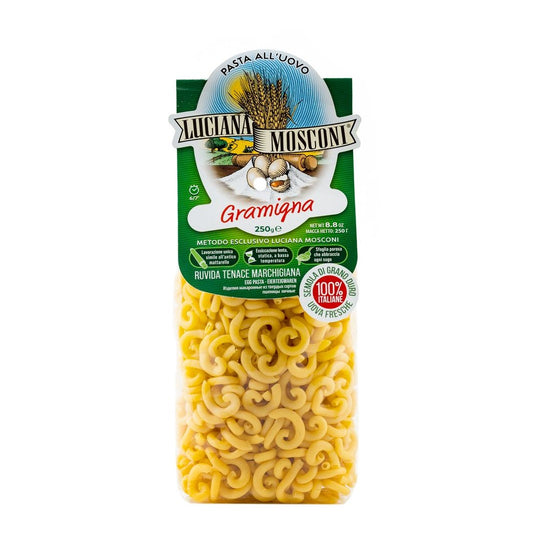 Gramigna, Egg Pasta by Luciana Mosconi, 8.8 oz, 12/CS