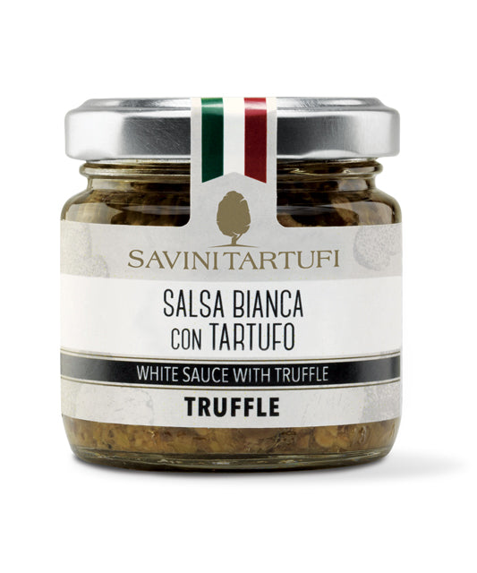 *SPECIAL* (BEST BY 05/12/26) "Salsa Bianca con Tartufo" Truffle Sauce-White Sauce with Truffle by Savini Tartufi,  3.17 oz, 6/CS