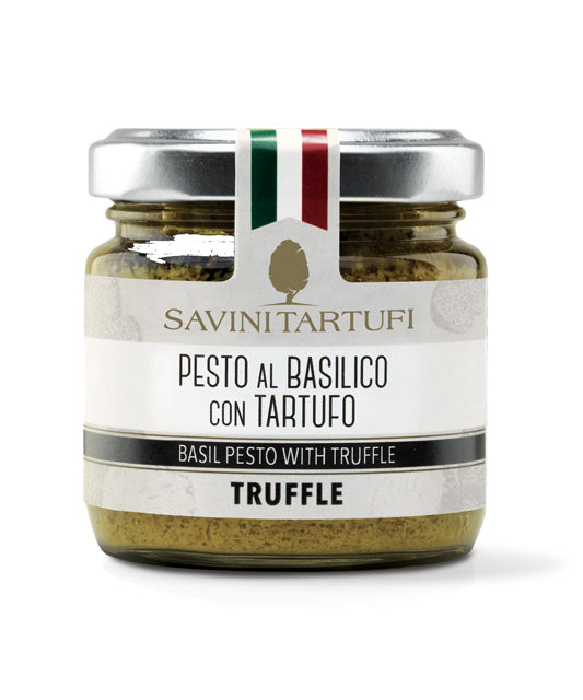 *SPECIAL* BEST BY 05/18/26* "Pesto al Basilico con Tartufo" Basil Pesto with Truffle by Savini Tartufi, 6.35 oz, 6/CS
