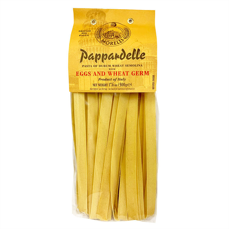 Pappardelle with Egg and Wheat Germ by Morelli, 1.1 lb, 12/CS