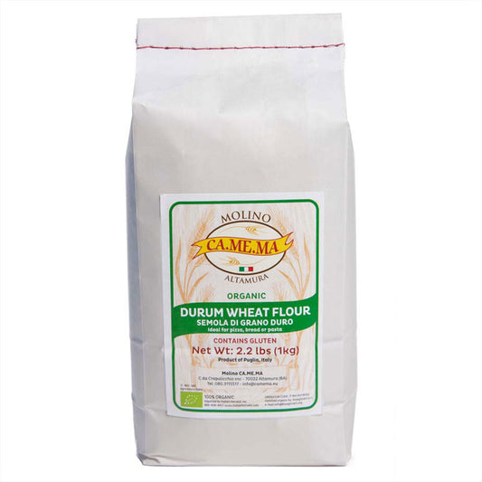 Durum Wheat Flour (IGP) of Altamura by Molino Camema: Organic, 2.2 lbs, 10/CS (max 2 units for Retail Clients)