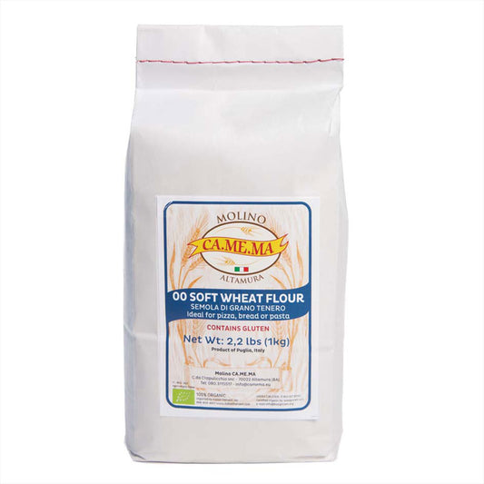 Soft Wheat "00" Flour of Altamura by Molino Camema: Organic, 2.2 lbs, 10/CS (max 2 units for Retail Clients)